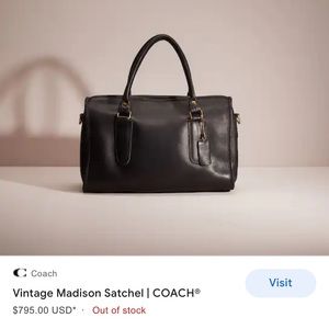 Vintage Coach Madison Satchel